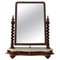 Espejo de tocador Regency de mármol y caoba con soportes giratorios de cebada, Imagen 1