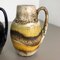 Jarrones Fat Lava 414-16 vintage de cerámica de Scheurich, años 70. Juego de 5, Imagen 3