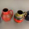 Vintage German Pottery Fat Lava 414-16 Vases from Scheurich, 1970s, Set of 5 11