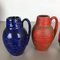 Vintage German Pottery Fat Lava 414-16 Vases from Scheurich, 1970s, Set of 5 9