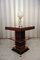 Lámpara de mesa Art Déco escultural cromada, años 30, Imagen 3