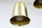 Vintage Swedish Brass Pendant Lamps from Boréns, 1950s, Set of 3, Image 5