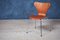 Mid-Century Danish Teak Plywood Model 3107 Side Chair by Arne Jacobsen for Fritz Hansen 1