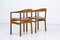 Swedish Oak & Leather Tokyo Armchairs by Carl-Axel Acking for Nordiska Kompaniet, 1950s, Set of 2, Image 5