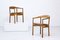 Swedish Oak & Leather Tokyo Armchairs by Carl-Axel Acking for Nordiska Kompaniet, 1950s, Set of 2, Image 14