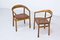 Swedish Oak & Leather Tokyo Armchairs by Carl-Axel Acking for Nordiska Kompaniet, 1950s, Set of 2, Image 3