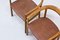 Swedish Oak & Leather Tokyo Armchairs by Carl-Axel Acking for Nordiska Kompaniet, 1950s, Set of 2, Image 7