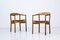 Swedish Oak & Leather Tokyo Armchairs by Carl-Axel Acking for Nordiska Kompaniet, 1950s, Set of 2, Image 2