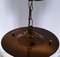 Small German Brass, Copper, & Frosted Glass Ceiling Lamp, 1950s, Image 4