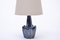 Dark Blue Stoneware Model 1046 Table Lamps from Søholm, 1970s, Set of 2, Image 7