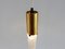 Vintage Danish Acrylic and Brass Pendant Lamps, Set of 2 5