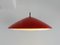 Danish Red Metal Pendant Lamp by Preben Fabricius & Jørgen Kastholm for Nordisk Solar, 1960s 2