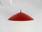 Danish Red Metal Pendant Lamp by Preben Fabricius & Jørgen Kastholm for Nordisk Solar, 1960s 7