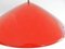 Lampe à Suspension en Métal Rouge par Preben Fabricius & Jørgen Kastholm pour Nordisk Solar, Danemark, années 60 5