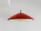 Danish Red Metal Pendant Lamp by Preben Fabricius & Jørgen Kastholm for Nordisk Solar, 1960s 1