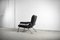 Vintage Black Leather and Tubular Steel Armchair from Thema 10