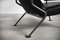 Vintage Black Leather and Tubular Steel Armchair from Thema, Image 9