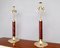 Lámparas de mesa italianas vintage de vidrio acrílico y latón de Ferdinando Loffredo, años 80. Juego de 2, Imagen 6