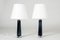 Blue Glass Table Lamps by Carl Fagerlund for Orrefors, 1950s, Set of 2 4