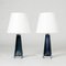 Blue Glass Table Lamps by Carl Fagerlund for Orrefors, 1950s, Set of 2, Image 3