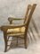 Rustikaler Vintage Armlehnstuhl aus Kirschholz & Stroh, 1950er 4