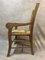 Rustikaler Vintage Armlehnstuhl aus Kirschholz & Stroh, 1950er 8