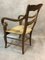 Antique Walnut & Straw Armchair 5