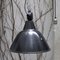 Vintage Industrial Black Enamel Pendant Lamp with Bakelite Top, 1950s 5