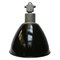 Large Vintage Industrial Black Enamel Pendant Lamp, 1950s 1