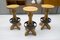 Iron and Wood Bar Stools, 1960s, Set of 3 3