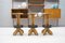 Iron and Wood Bar Stools, 1960s, Set of 3 4