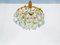 Vintage Gilded Brass and Crystal Chandelier from Palwa, 1960s 12