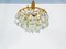 Vintage Gilded Brass and Crystal Chandelier from Palwa, 1960s, Image 12