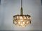 Vintage Gilded Brass and Crystal Chandelier from Palwa, 1960s 2
