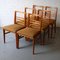 Hopewell Extendable Walnut and Beech Dining Table & Chairs Set by Gimson & Slater from Vesper Furniture, 1950s, Set of 7 2