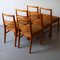 Conjunto de mesa de comedor Hopewell extensible de nogal y haya de Gimson & Slater de Vesper Furniture, años 50. Juego de 7, Imagen 5