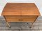 Mid-Century Teak Sewing Table on Casters 2