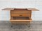 Mid-Century Teak Sewing Table on Casters 8