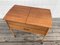 Mid-Century Teak Sewing Table on Casters 4