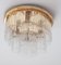 Lampada Mid-Century dorata con aste in vetro di Peris Andreu, Immagine 1