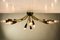 Vintage Brass & Black Metal Sputnik Chandelier, 1950s, Image 11