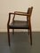 Rosewood & Black Leather Model 65 Side Chair by Niels Otto Møller, 1950s, Image 5