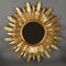 Wooden Sun Shaped Mirror, 1950s, Image 1