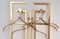 Art Deco Brass Wall Rack with Hangers, Mirror & Console Table Set, Set of 6 7