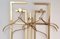 Art Deco Brass Wall Rack with Hangers, Mirror & Console Table Set, Set of 6, Image 7