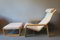 Lounge Chair and Ottoman by Ilmari Lappalainen for Asko, 1960s, Set of 2 1