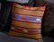 Brown Wool & Cotton Striped Kilim Pillow Cover by Zencef Contemporary 2