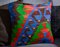 Colorful Wool & Cotton Kilim Pillow Cover by Zencef Contemporary 4