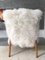Armlehnstuhl mit Gestell aus Bugholz & Bezug aus weißem Schaffell von TON, 1960er 6