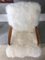 Armlehnstuhl mit Gestell aus Bugholz & Bezug aus weißem Schaffell von TON, 1960er 4